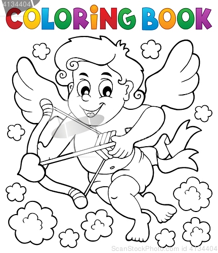 Image of Coloring book with Cupid 5