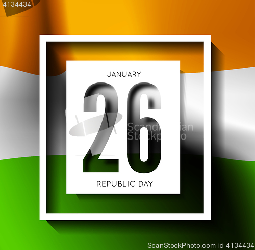 Image of Indian Republic Day vector background