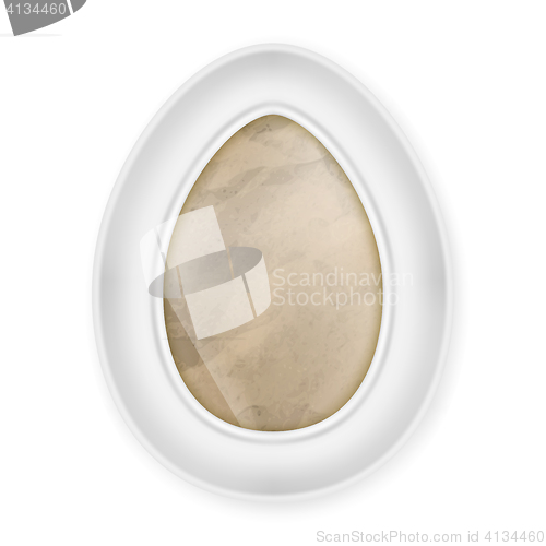 Image of white frame with Old paper. EPS 10