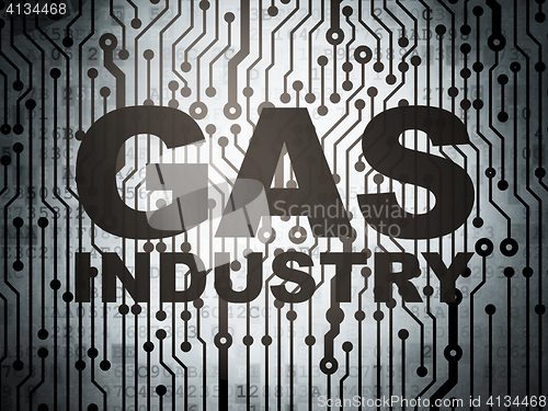 Image of Industry concept: circuit board with Gas Industry