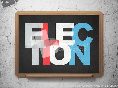 Image of Political concept: Election on School board background