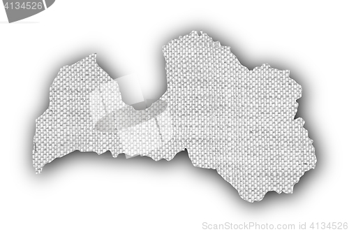 Image of Textured map of Latvia,