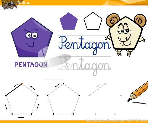 Image of cartoon basic geometric shapes