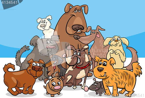 Image of cartoon dog characters group