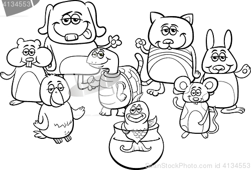 Image of little pets coloring book