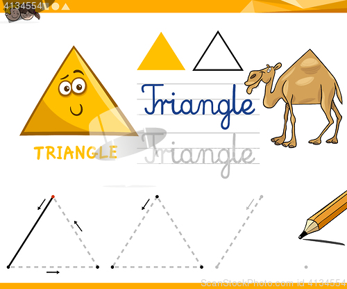 Image of cartoon basic geometric shapes