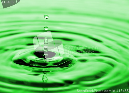 Image of drops of water flowing relaxing image