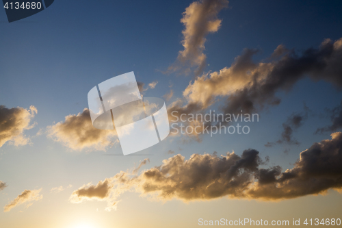 Image of the sky during sunset