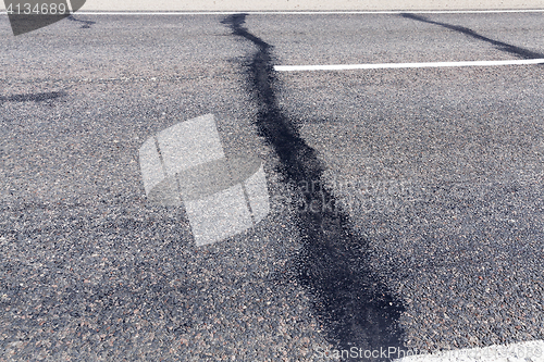 Image of broken part of the road