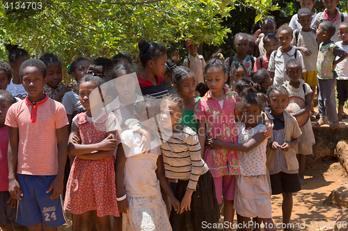 Image of Malagasy school children in classroom