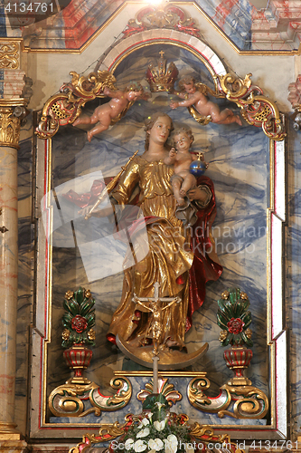 Image of Blessed Virgin Mary with baby Jesus