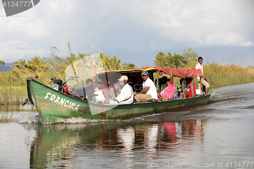 Image of Life in madagascar countryside on river