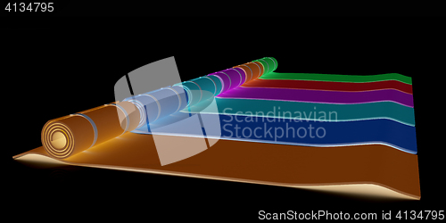 Image of karemats. 3D illustration