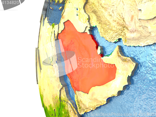 Image of Germany on globe