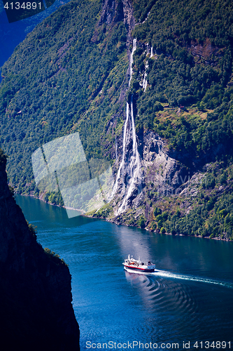 Image of Geiranger fjord, Norway.