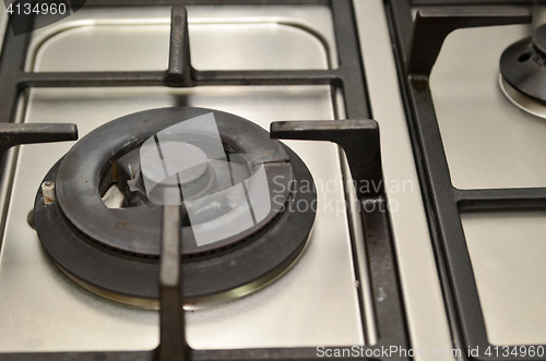 Image of Close up image of the gas stove