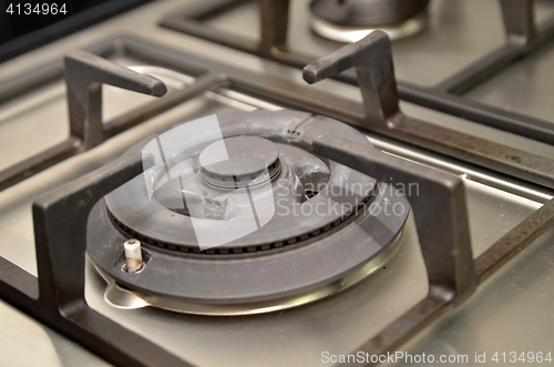 Image of Close up image of the gas stove