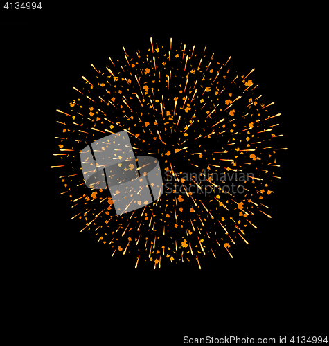 Image of Explosion fireworks powerful bright space dust