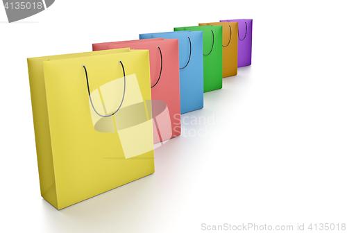 Image of color paper bags