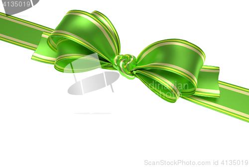 Image of green ribbon and bow