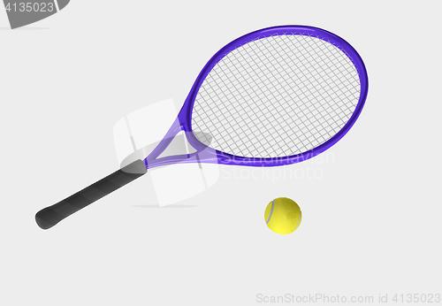 Image of purple tennis racket