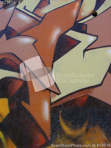 Image of abstract colored graffiti