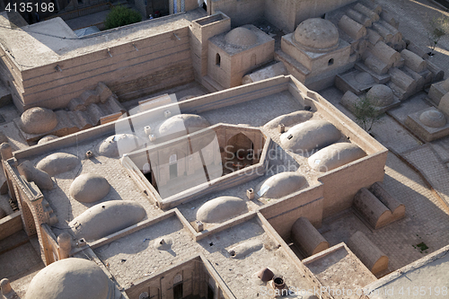 Image of Aerial view of old town in Khiva, Uzbekistan