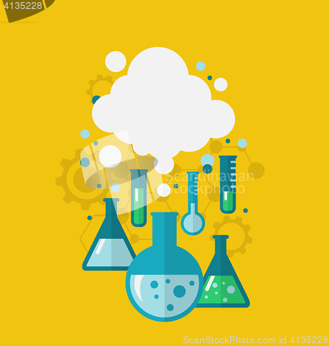 Image of Template of chemical experiment showing various tests being cond