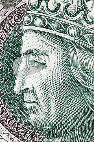 Image of Polish Zloty closeup