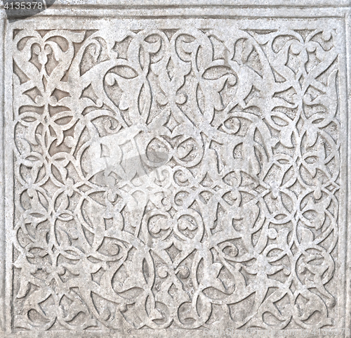 Image of Fine plaster work mosaic in Khiva