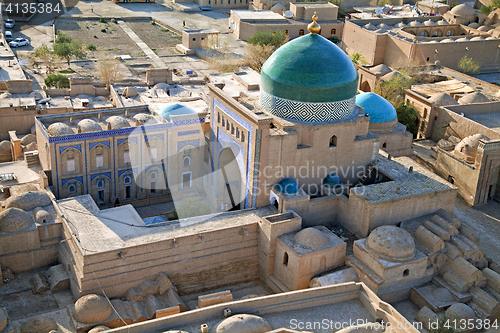 Image of Aerial view of old town in Khiva, Uzbekistan
