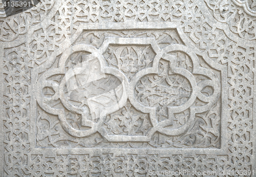 Image of Fine plaster work mosaic in Khiva