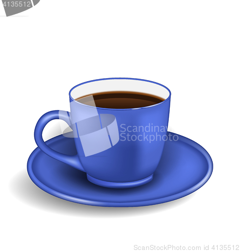 Image of Photo Realistic Cup of Coffee Isolated