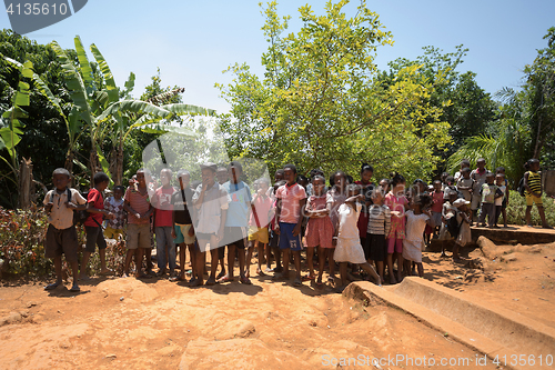 Image of Malagasy school children in classroom