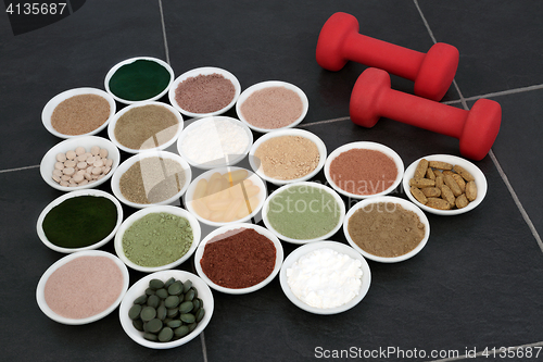 Image of Body Building Powders and Vitamin Pills
