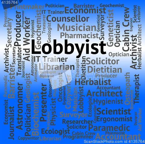 Image of Lobbyist Job Represents Lobbyists Lobbyies And Career