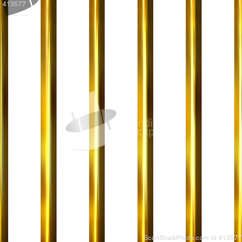 Image of 3D Golden Bars