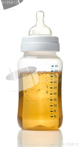 Image of juice in baby bottle