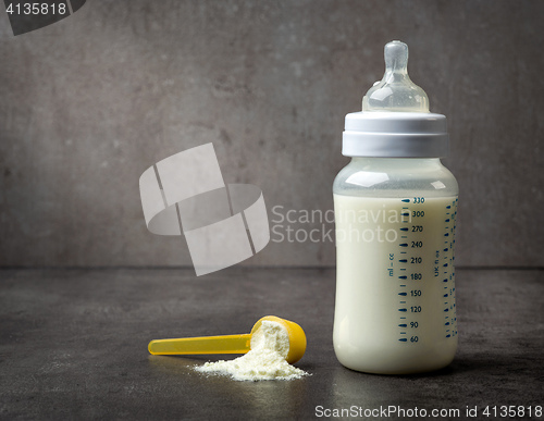 Image of bottle of baby milk