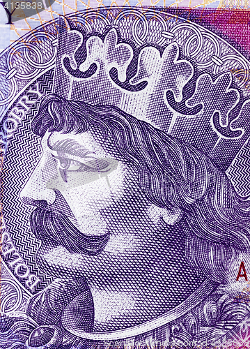 Image of twenty zloty close up