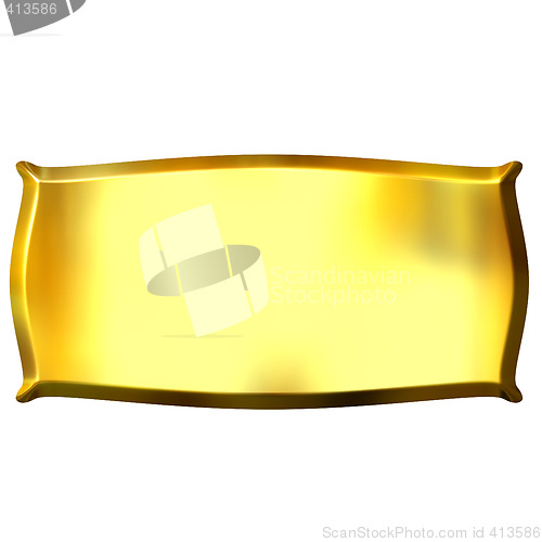 Image of 3D Golden Banner