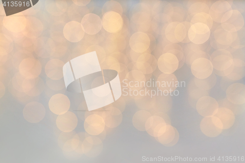 Image of christmas decoration or garland lights bokeh