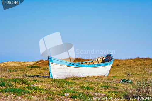 Image of Old Boat on the Shore