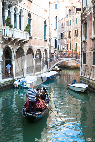 Image of Traditional canal in Venice from one of the most beautiful viewp