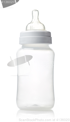 Image of empty plastic baby bottle