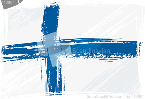 Image of Grunge Finland flag