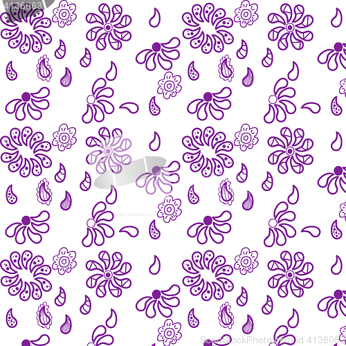 Image of Tiny flowers seamless pattern