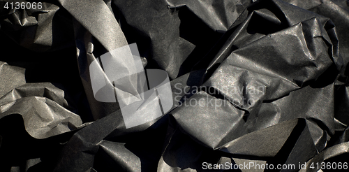Image of Crumpled UpThick Black Paper 