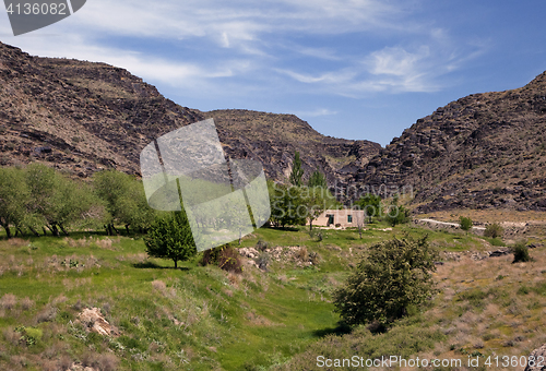 Image of Nuratau, black mountains in Uzbekistan