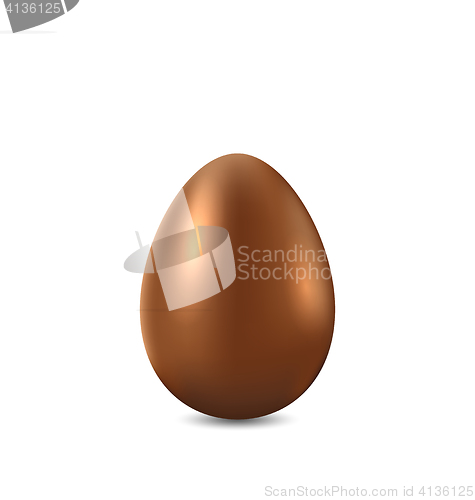 Image of  Easter chocolate egg isolated on white background
